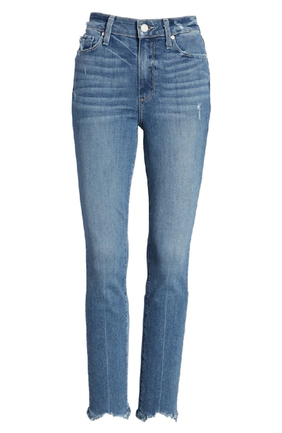 Shop Paige Transcend Vintage - Hoxton High Waist Ankle Skinny Jeans In Zahara