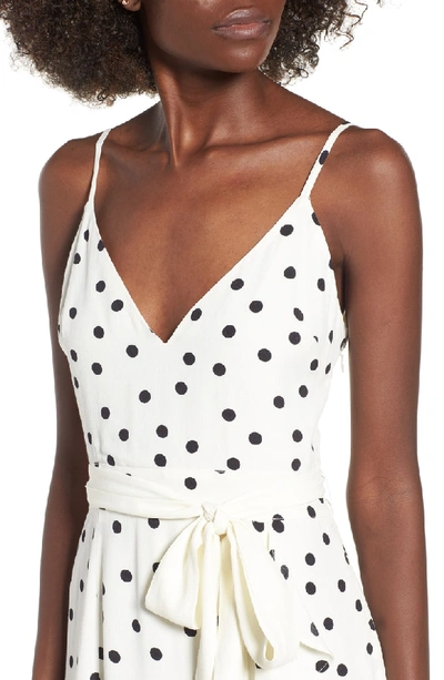 Shop Lovers & Friends Bridget Midi Dress In Ivory/ Black