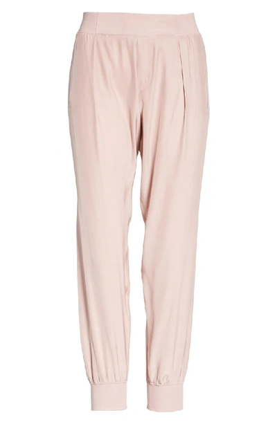 Shop Atm Anthony Thomas Melillo Silk Jogger Pants In Nutmeg