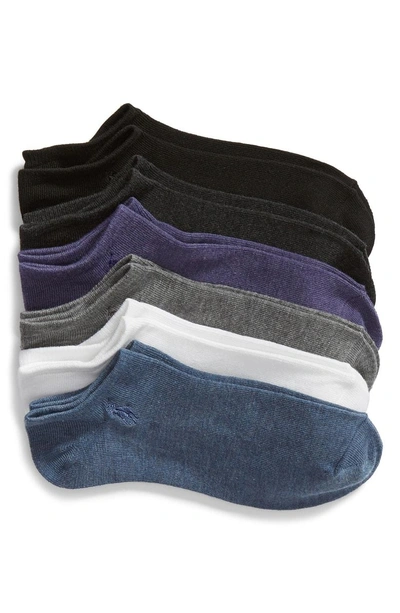 Shop Ralph Lauren 6-pack Low-cut Socks In Grey Assorted
