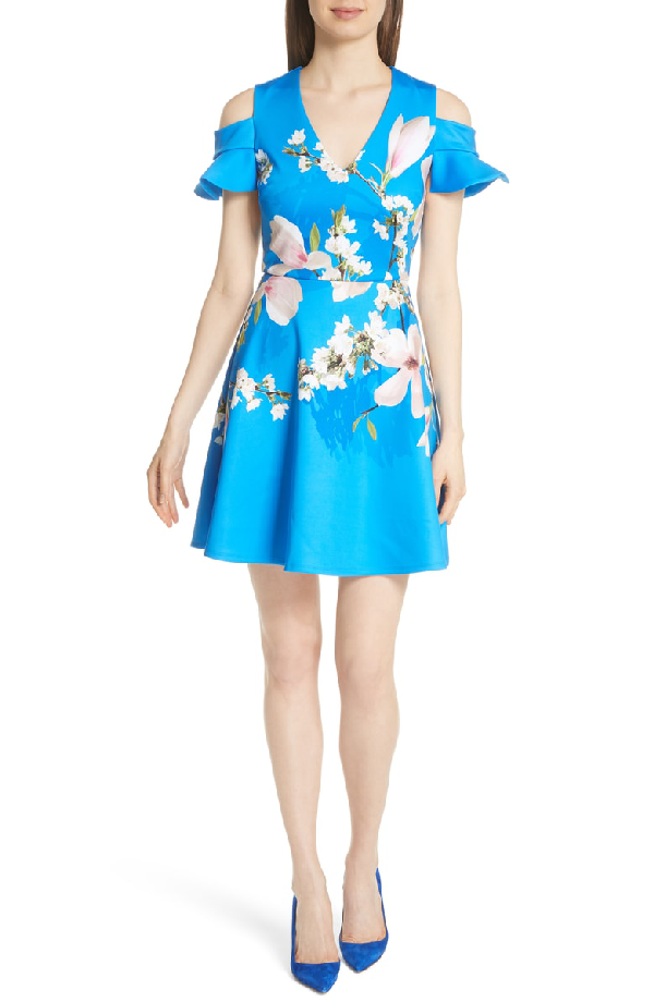 ted baker blue harmony dress