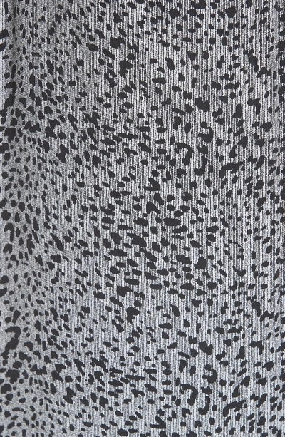 Shop Rag & Bone Karen Cheetah Print Silk Dress In Black Multi