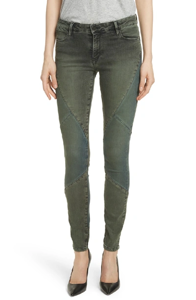 Shop Brockenbow Puzzle Magda Skinny Jeans In Army Cloud