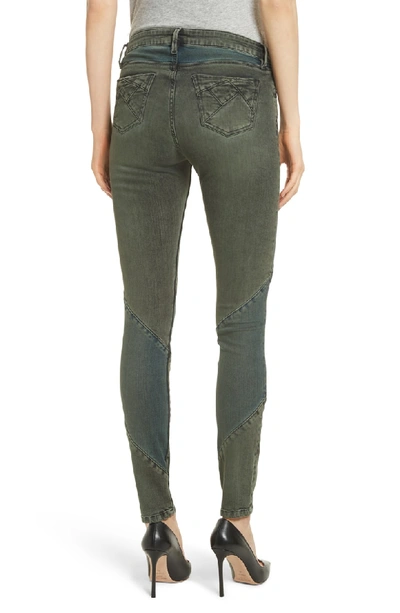 Shop Brockenbow Puzzle Magda Skinny Jeans In Army Cloud