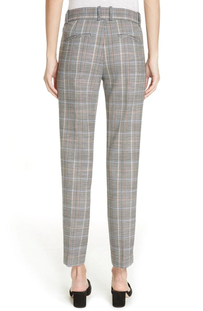 Shop Theory Autumn Plaid Straight Trousers In Multi