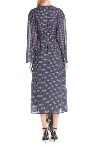 Shop Vetements Mixed Print Robe Dress In Polka Dot/ Print