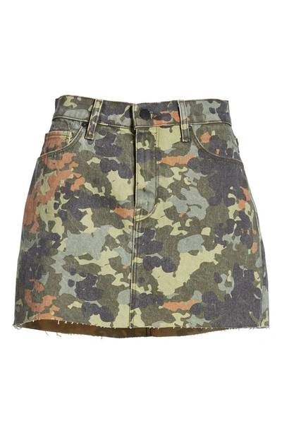 Shop Hudson The Viper Camo Cutoff Denim Miniskirt In German Camo