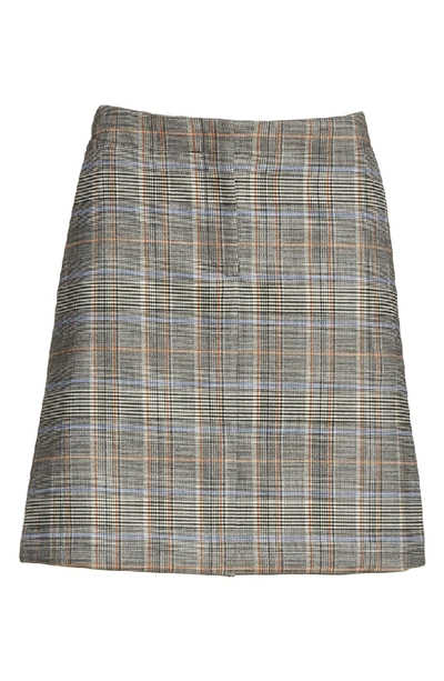 Shop Theory Glen Plaid Miniskirt In Multi