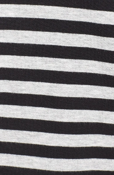 Shop Tart 'veronicka' Stripe Knit Open Front Jacket In Black/ Heather Grey Stripe
