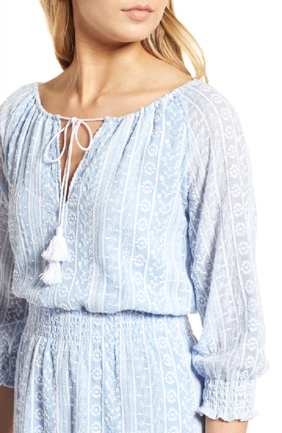 Shop Cupcakes And Cashmere Chuck Embroidered Dress In Kentucky Blue