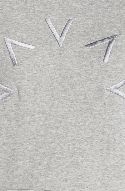 Shop Varley Holborn Embroidered Sweatshirt In Grey