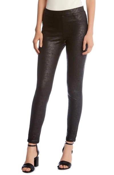 Shop Karen Kane Faux Leather Pants In Black