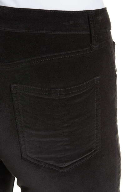 Shop Rag & Bone High Waist Velvet Skinny Pants In Black