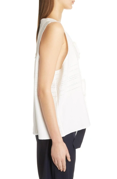 Shop Jw Anderson Oversized Ribbon Tank In Off White
