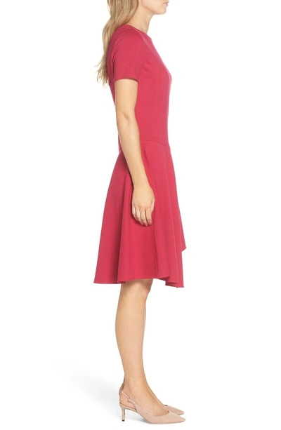 Shop Eliza J Drop Waist Fit & Flare Dress In Pink