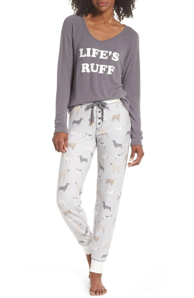Shop Pj Salvage Banded Lounge Pants In Light Grey