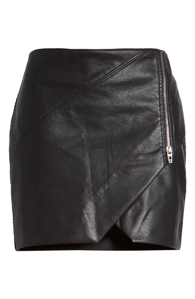 Shop Blanknyc Faux Leather Zip Miniskirt In Take My Number