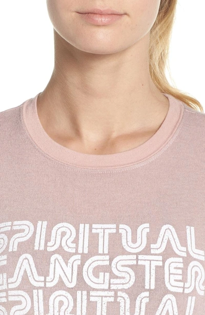Shop Spiritual Gangster Retro Savasana Sweatshirt In Rose Quartz