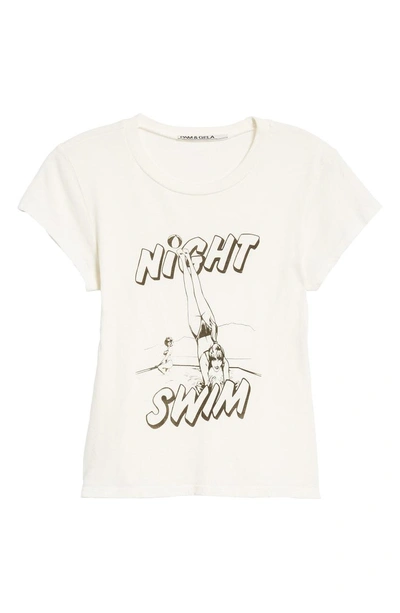 Shop Pam & Gela Night Swim Tee In White