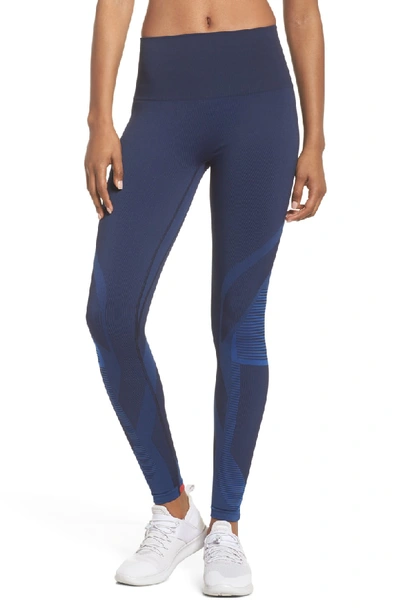Lndr Spectrum High Waist Seamless Leggings In Navy