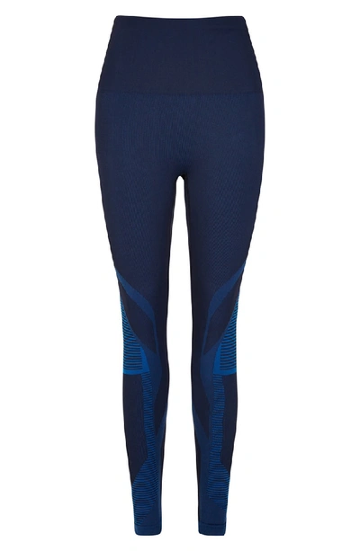 Lndr Spectrum High Waist Seamless Leggings In Navy