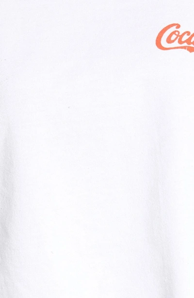 Shop Junk Food Coke Crop Sweatshirt In White