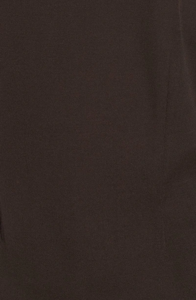 Shop Ming Wang Button Detail Knit Jacket In Coffee/ Black