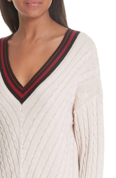 Shop Joie Golbie Knit Pullover In Parchment/ Caviar/ Cambridge