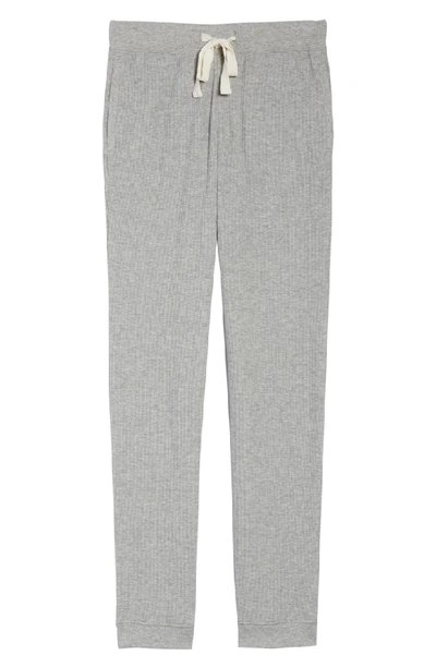 Shop Skin Edie Waffle Knit Lounge Pants In Heather Grey