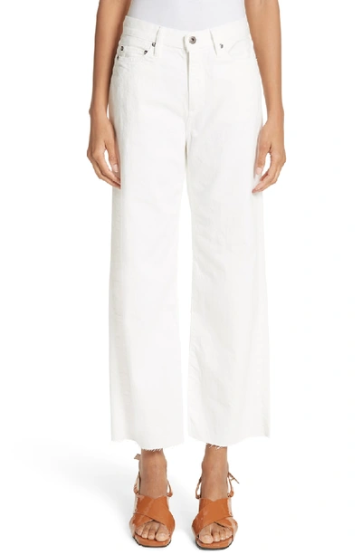 Shop Simon Miller Lamere Wide Leg Crop Jeans In White
