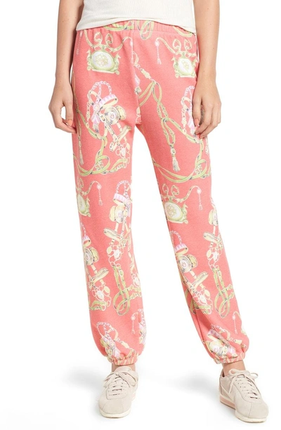 Shop Wildfox Bits Bridle Easy Sweatpants In Multi Colored