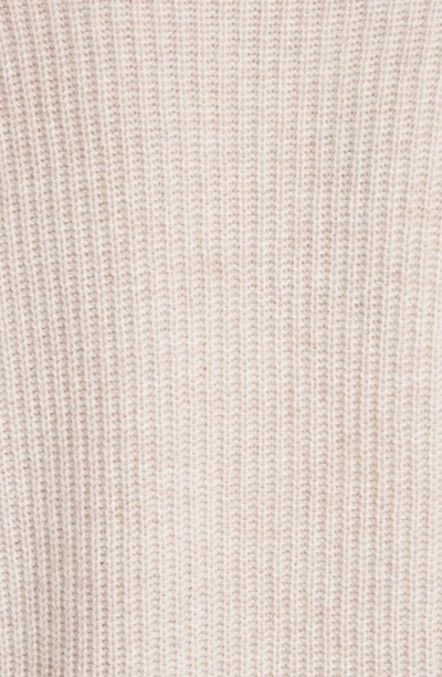 Shop Altuzarra Cashmere Blouson Sleeve Turtleneck Sweater In Almond