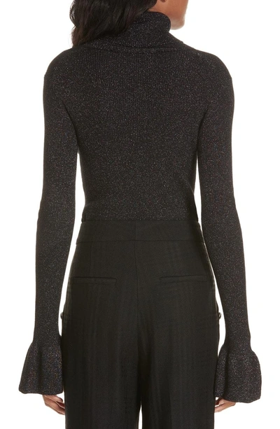 Shop Veronica Beard Tol Merino Wool Sweater In Black