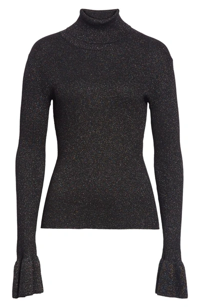 Shop Veronica Beard Tol Merino Wool Sweater In Black