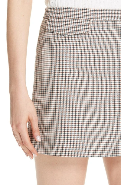 Shop Theory Fremont Plaid Miniskirt In Multi