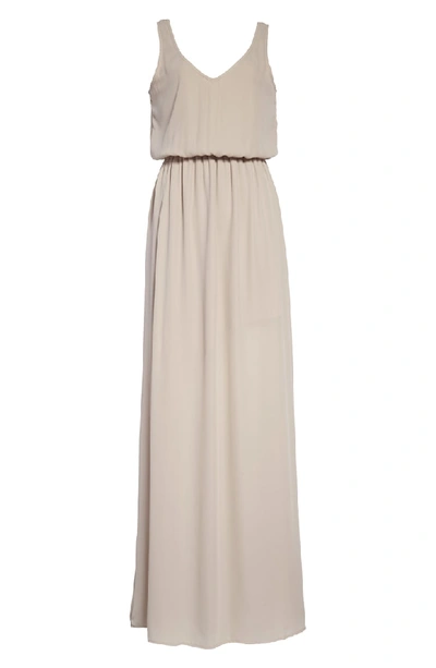 Shop Show Me Your Mumu Kendall Soft V-back A-line Gown In Show Me The Ring Crisp