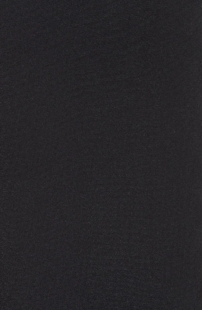 Shop Valentino Lace Trim Knit Dress In Black/ Ivory