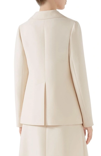 Shop Gucci Ny Patch Blazer In Gardenia