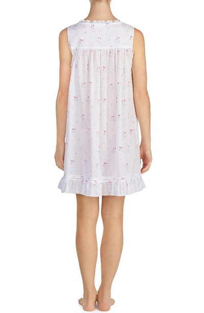 Shop Eileen West Short Lawn Nightgown In White Ground With Bouquet Toss