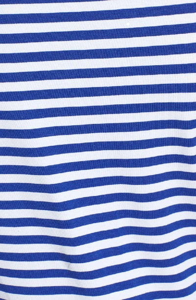 Shop Hugo Boss Emmisana Stripe Top In Sailor Blue