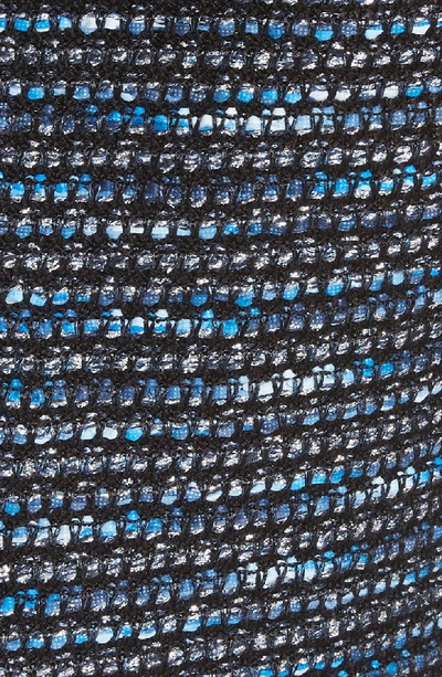 Shop St John Twinkle Texture Knit Dress In Dark Chambray Multi