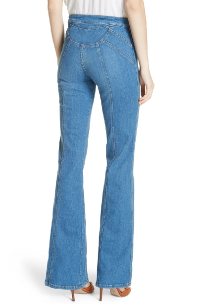 Veronica Beard Jeans Farrah 10.5” High Rise Wide shops Leg Flare Jeans