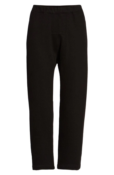 Shop Stateside French Terry Crop Sweatpants In Black