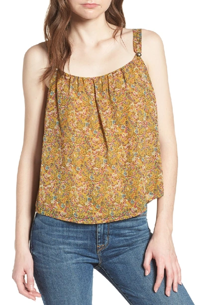 Shop Rebecca Minkoff Madison Floral Top In Yellow Multi