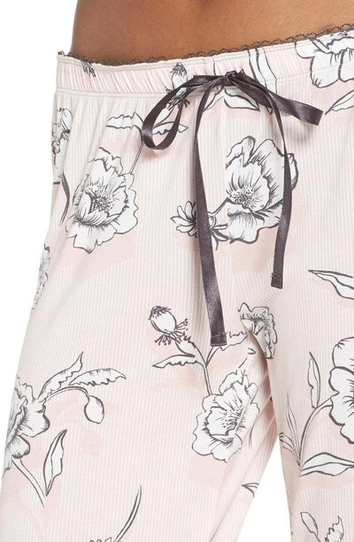 Shop Pj Salvage Floral Pajama Pants In Blush