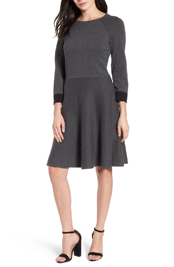 vince camuto ottoman detail sweater dress