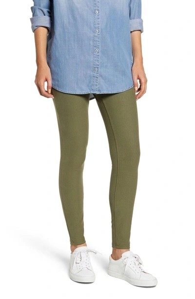 Shop Hue Denim Leggings In Burnt Olive