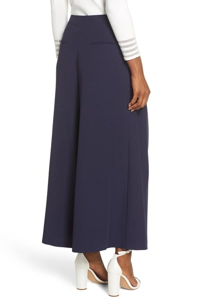 Shop Eliza J Cropped Pants In Navy