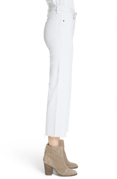 Shop Rag & Bone Justine High Waist Ankle Wide Leg Trouser Jeans In White