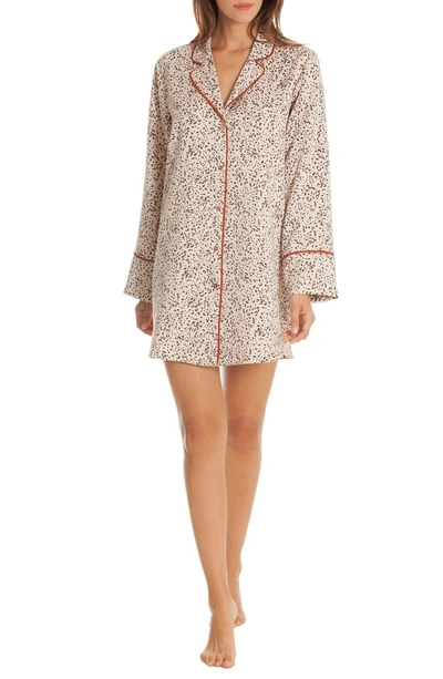 Shop Midnight Bakery Dolce Sleep Shirt In Dolce Taupe Animal Print